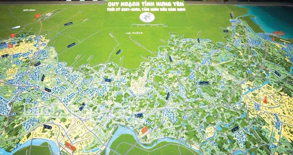 Bản đồ quy hoạch tỉnh Hưng Yên thời kỳ 2021 đến 2030, tầm nhìn đến năm 2050